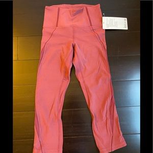 Lululemon Nulu 21" high-rise legging in mulled wine | Sz 4, NWT